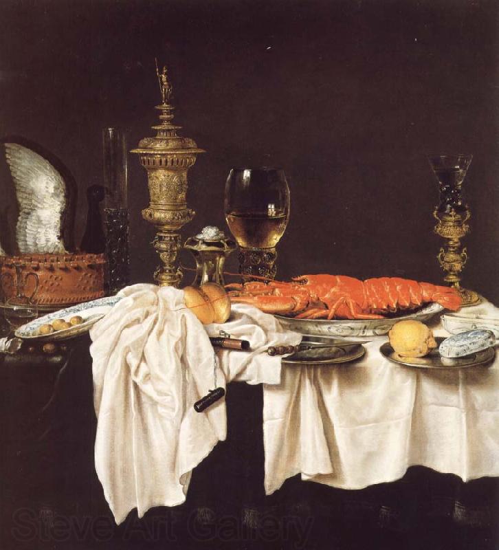 Willem Claesz Heda Still life with a Lobster Germany oil painting art